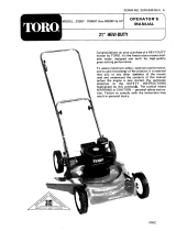 Toro 21" Hevi-Duty Lawnmower User manual