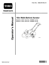 Toro 18in Walk-Behind Aerator User manual