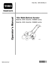 Toro 18in Walk-Behind Aerator User manual