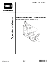 Toro Gas-Powered FM 330 Fluid Mixer User manual
