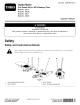Toro Hydra Borer, Pro Sneak 365 Vibratory Plow User manual