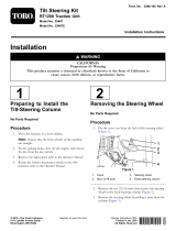 Toro Tilt Steering Kit, RT1200 Traction Unit Installation guide