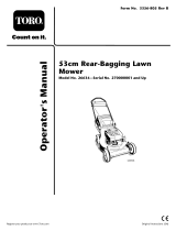 Toro 53cm Rear-Bagging Lawn Mower User manual