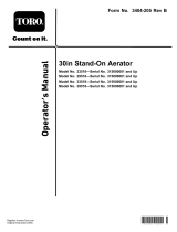 Toro 30in Stand-On Aerator User manual