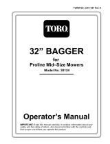 Toro 32in Soft Bag (3 bu.) for Floating Mid-Size Mowers User manual