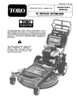 Toro 32" Recycler Mower User manual