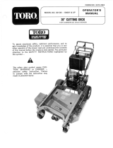 Toro 36" Side Discharge Mower User manual