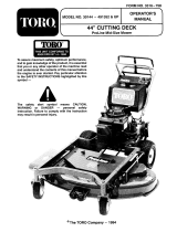 Toro 44" Side Discharge Mower User manual