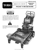 Toro Mid-Size Proline Gear Traction Unit, 12.5 hp User manual