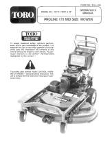 Toro Mid-Size Proline Gear Traction Unit, 14 hp User manual