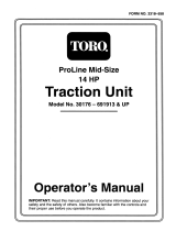 Toro Mid-Size Proline Gear Traction Unit, 14 hp User manual