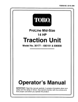 Toro Mid-Size Proline Gear Traction Unit, 14 hp User manual