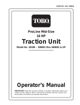 Toro Mid-Size Proline Gear Traction Unit, 16 hp User manual