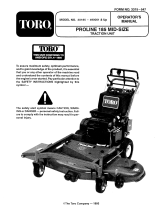 Toro Mid-Size Proline Hydro Traction Unit, 14 hp User manual