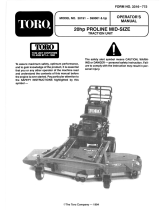 Toro Mid-Size Proline Hydro Traction Unit, 20 hp User manual