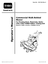 Toro Commercial Walk-Behind Mower, Floating Deck Pistol Grip Hydro User manual