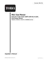 Toro Mid-Size ProLine T-Bar Gear, 13 HP User manual