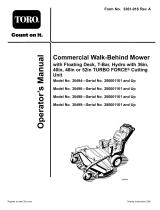 Toro Commercial Walk-Behind Mower, Floating Deck, Split Lever, Hydro Drive User manual