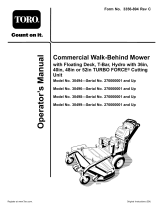 Toro Commercial Walk-Behind Mower, Floating Deck Split Lever Hydro User manual