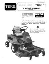 Toro 48" Recycler Mower, ProLine 118 User manual