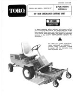 Toro 52" Side Discharge Mower, Groundsmaster 200 Series User manual