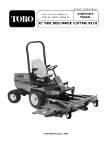 Toro 52" Side Discharge Mower, Groundsmaster 200 Series User manual