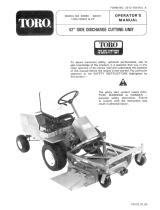 Toro 52" Side Discharge Mower, Groundsmaster 200 Series User manual