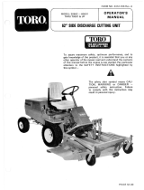 Toro 62" Side Discharge Mower, Groundsmaster 200 Series User manual