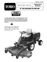 Toro 62" Side Discharge Mower User manual