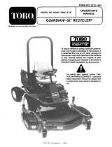 Toro 62" Guardian Recycler Mower User manual