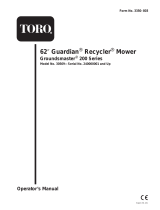 Toro 62in Guardian Recycler Mower, Groundsmaster 200 Series User manual
