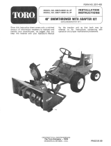 Toro 48" Snowthrower Adapter Kit, Groundsmaster 72 Installation guide