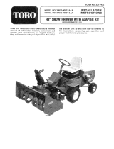 Toro 48" Snowthrower Adapter Kit, Groundsmaster 52 Installation guide