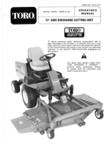 Toro 72" Side Discharge Mower User manual
