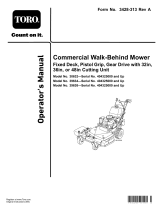 Toro Commercial Walk-Behind Mower, Fixed Deck, Pistol Grip, Gear Drive User manual