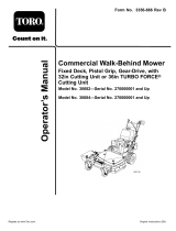 Toro Commercial Walk-Behind Mower, Fixed Deck Pistol Grip Gear User manual