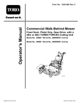 Toro Commercial Walk-Behind Mower, Fixed Deck Pistol Grip Gear User manual