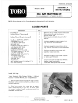 Toro Roll-Over Protection System, Groundsmaster 72 User manual