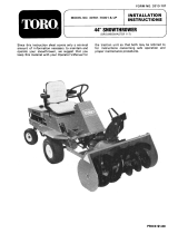 Toro 44" Two Stage Snowthrower, Groundsmaster 117 Installation guide
