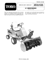 Toro 44" Two Stage Snowthrower, ProLine 118/120 User manual