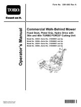 Toro Commercial Walk-Behind Mower, Fixed Deck, Pistol Grip, Hydro Drive User manual