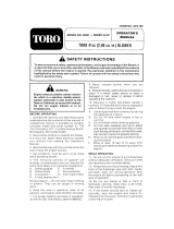 Toro 41cc Back Pack Blower User manual