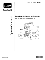 Toro Stand-On E-Spreader/Sprayer User manual