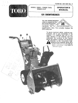 Toro 524 Snowthrower User manual