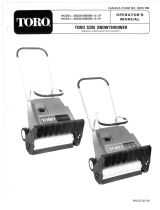 Toro S-200 Snowthrower User manual