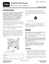 Toro Powerlite Snowthrower User manual