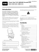 Toro Power Clear 621 QZR Snowthrower User manual