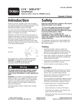 Toro CCR 2450 GTS Snowthrower User manual