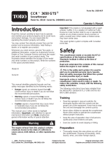Toro CCR 3650 GTS Snowthrower User manual
