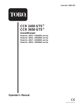 Toro CCR 2450 GTS Snowthrower User manual